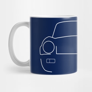 Triumph Spitfire 1500 1970s British classic car white outline Mug